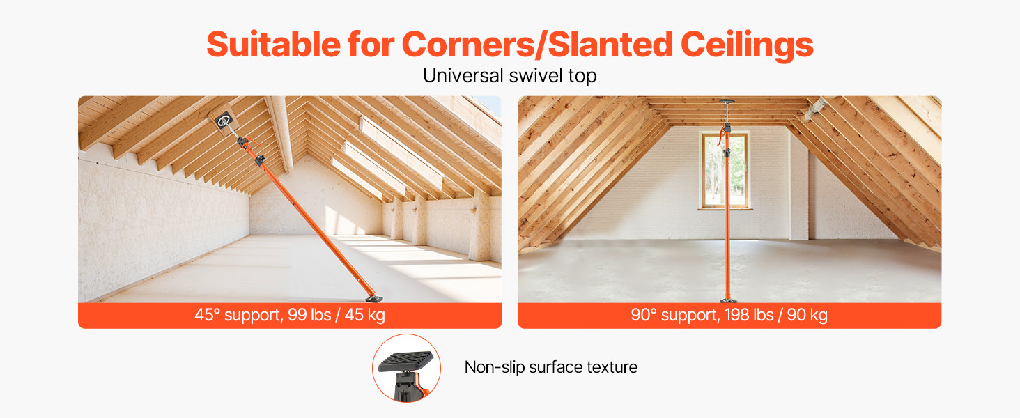 angled support pole use