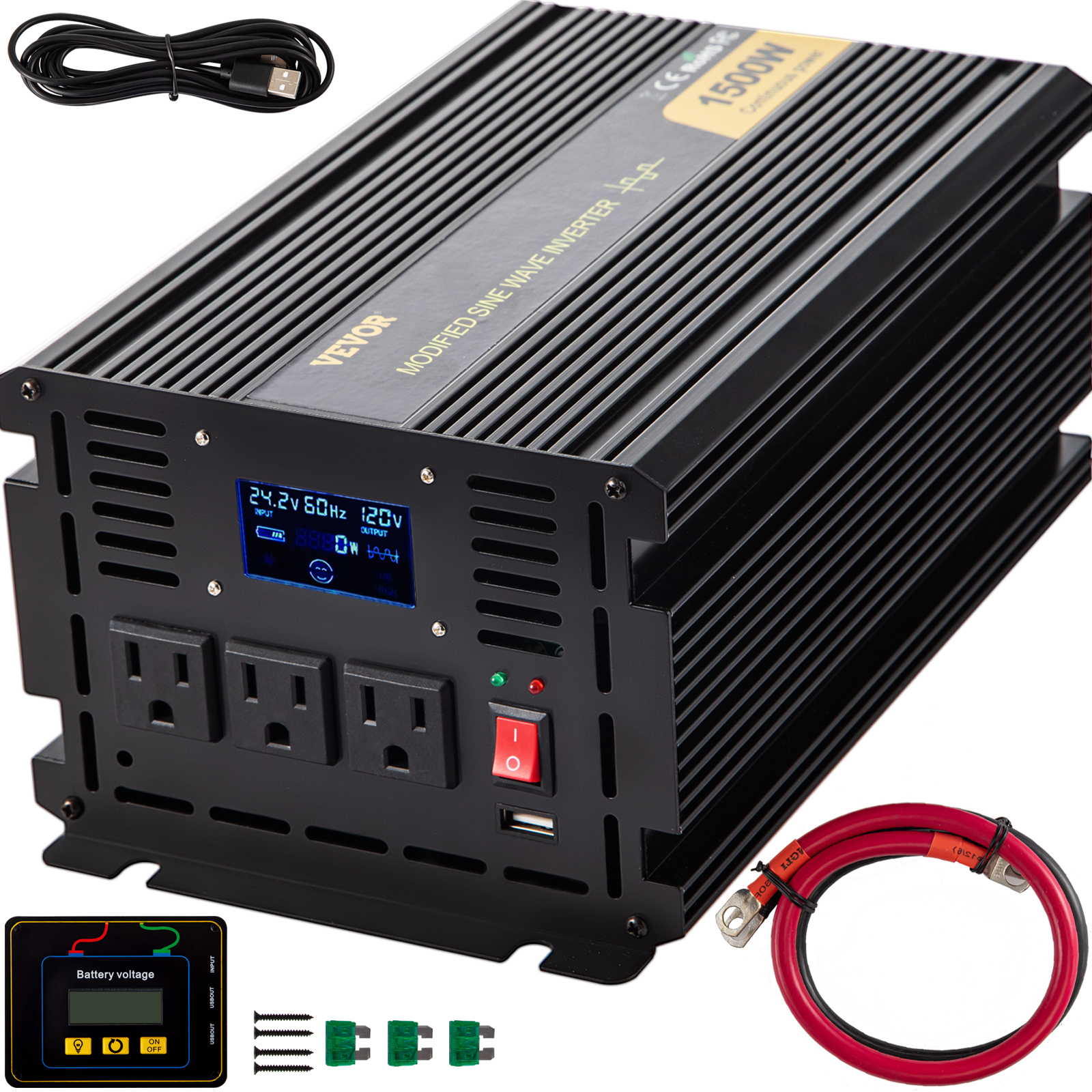 5000W Power Inverter,Modified Sine Wave,DC12V to AC120V