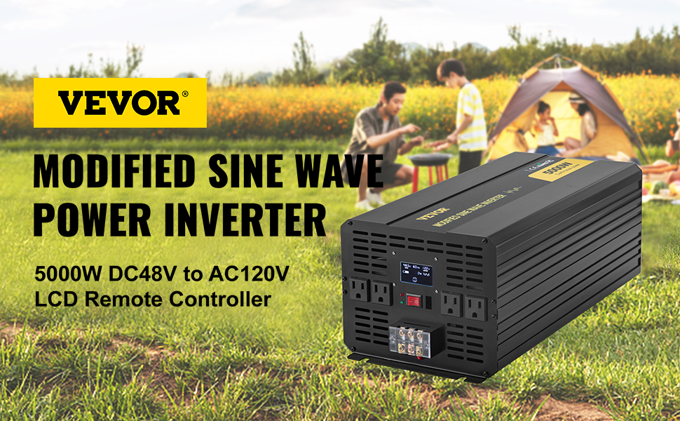 5000W Power Inverter,Modified Sine Wave,DC48V to AC120V