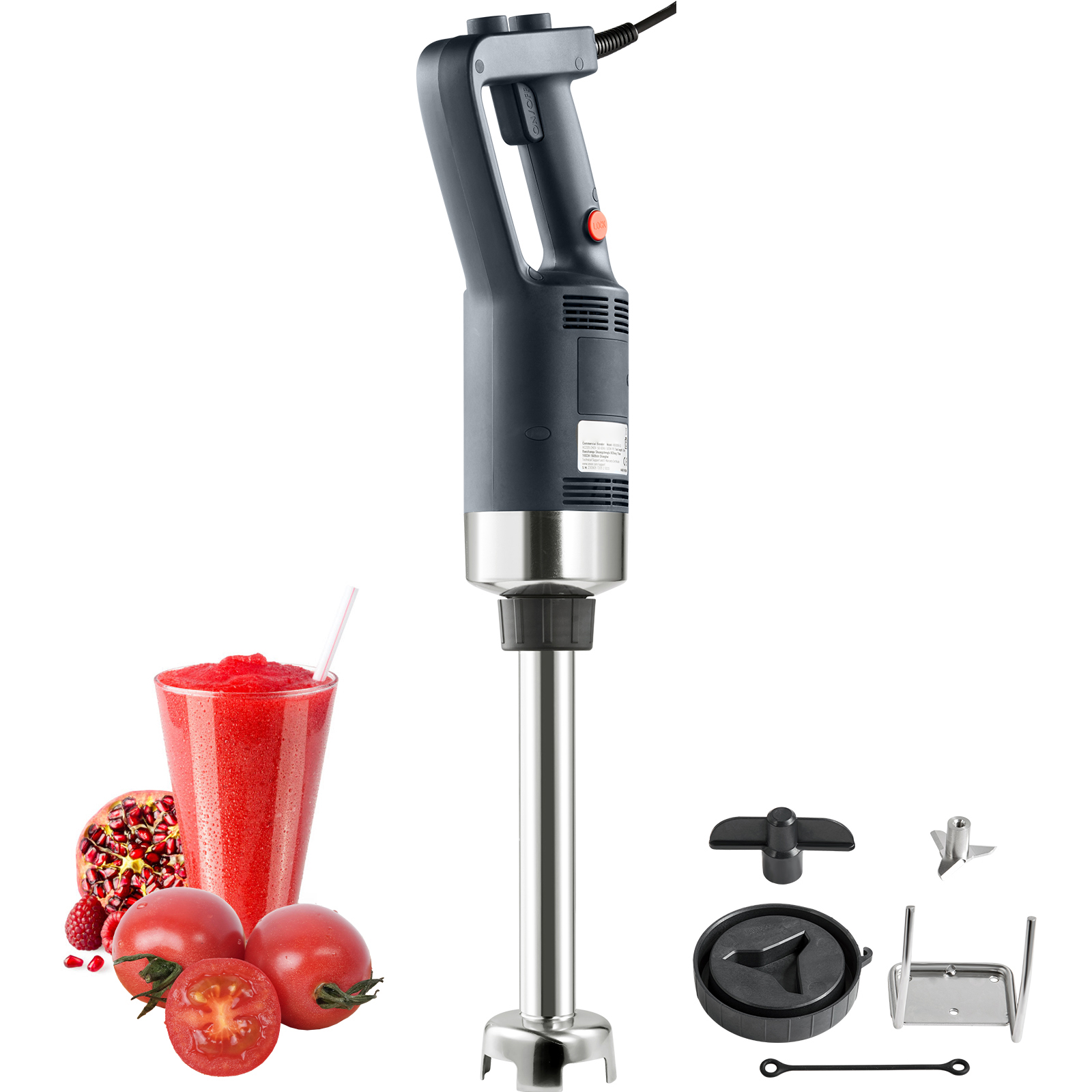 Commercial 350W/500W/750W Immersion Blender Heavy Duty Hand 