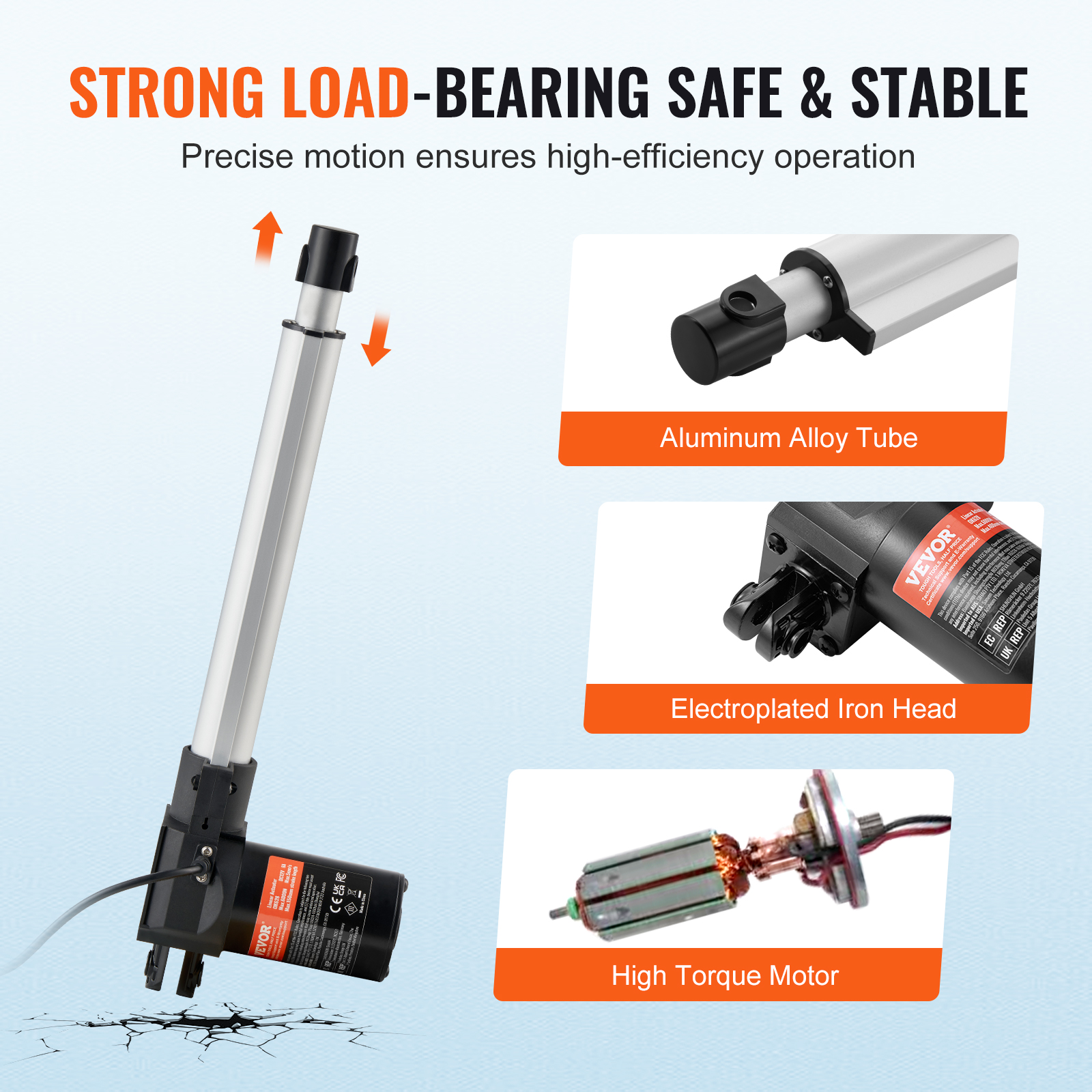 Actuador lineal VEVOR 1000-6000N accionamiento lineal DC motor lineal 150-500 mm - Imagen 127 de 170