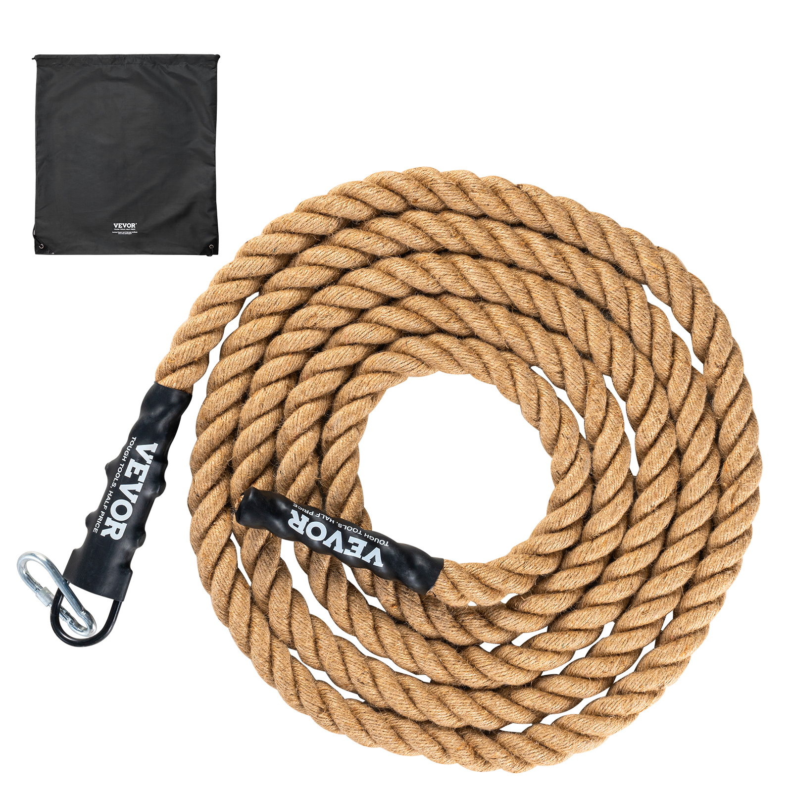 VEVOR 10FT-100FT Gym Climbing Rope Fitness Strength Training Rope Home Exercise