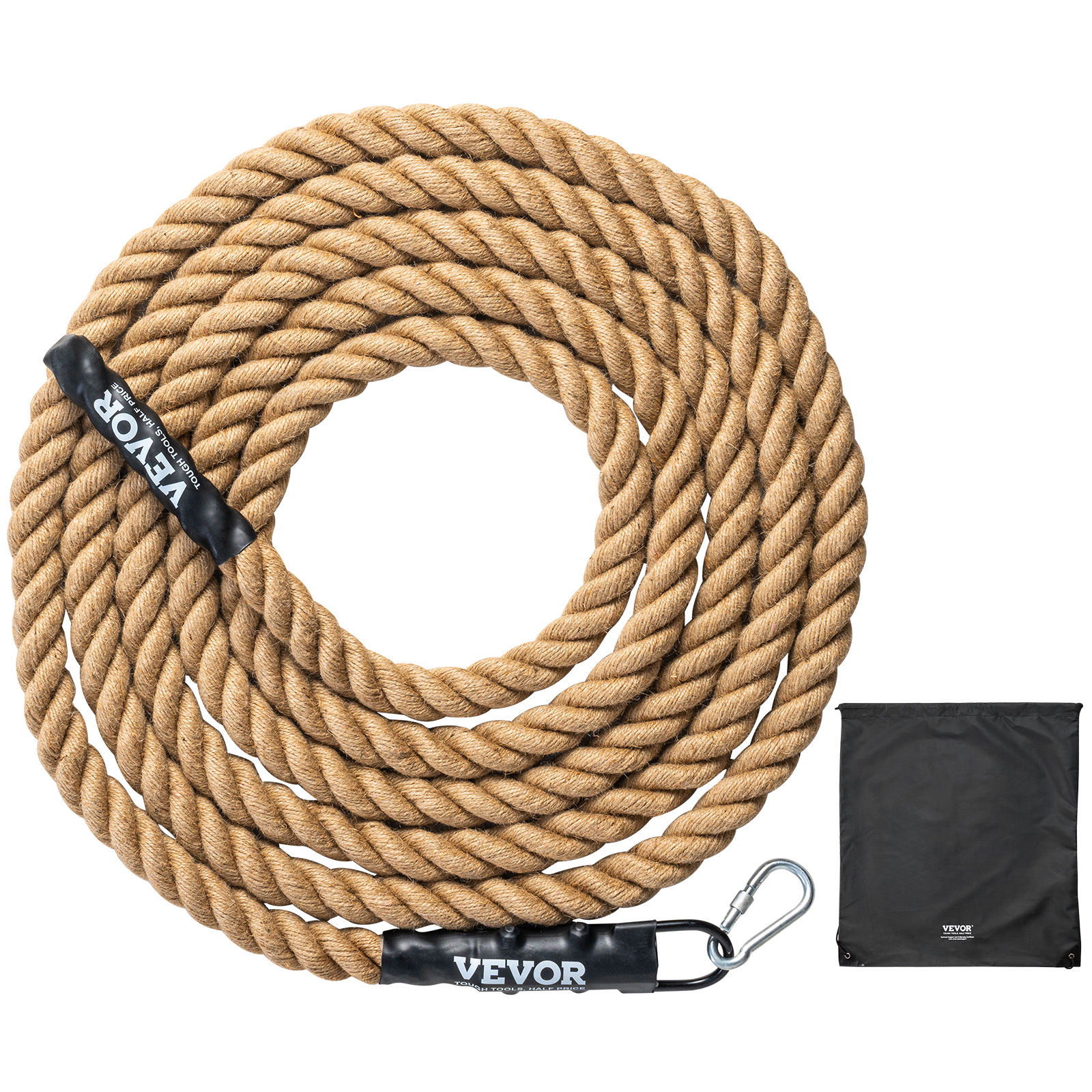 VEVOR 10FT-100FT Gym Climbing Rope Fitness Strength Training Rope Home Exercise