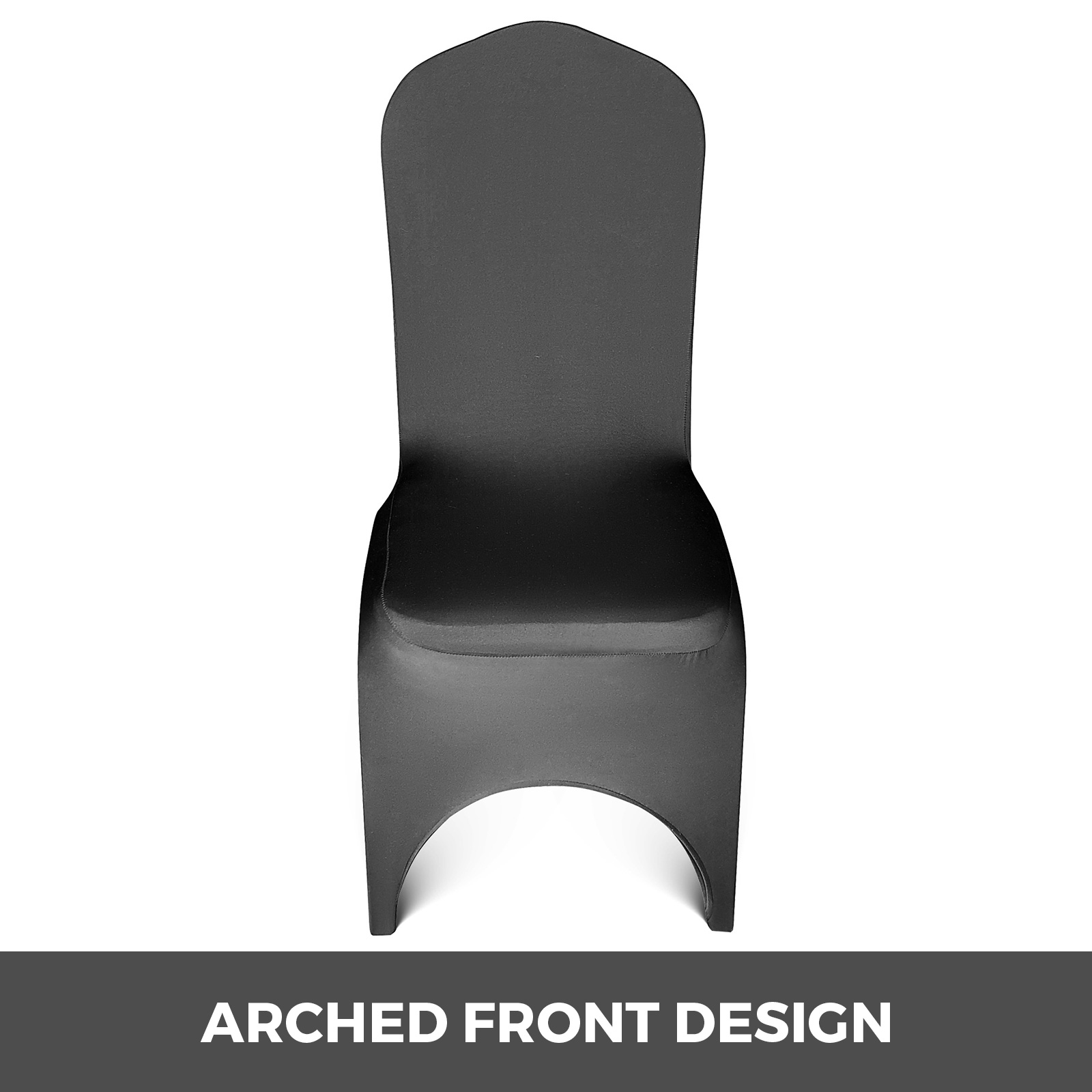 100/50 White/Black Cover Spandex Lycra Chair Cover Wedding Banquet Party Folding - Picture 17 of 119