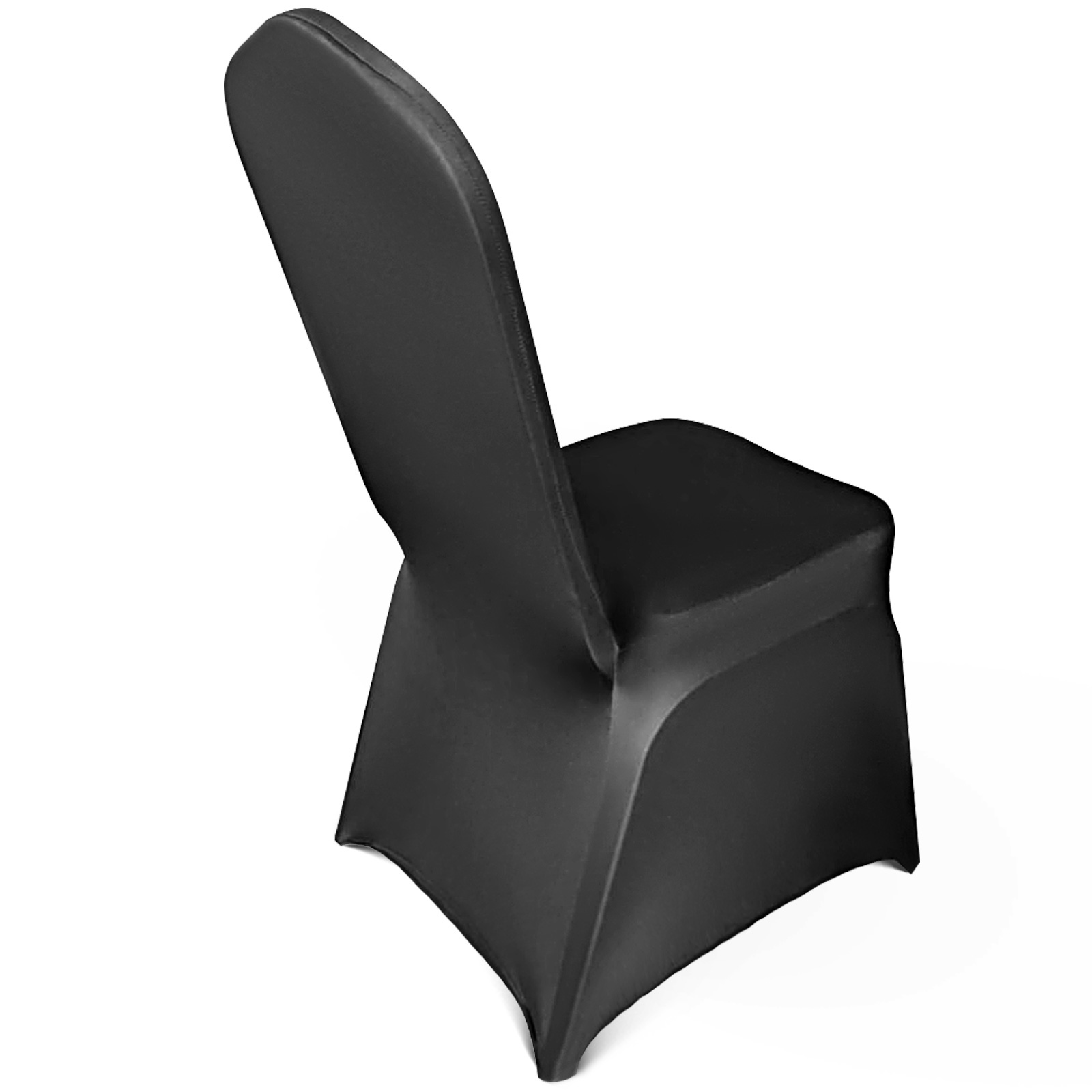 100/50 White/Black Cover Spandex Lycra Chair Cover Wedding Banquet Party Folding - Picture 44 of 119