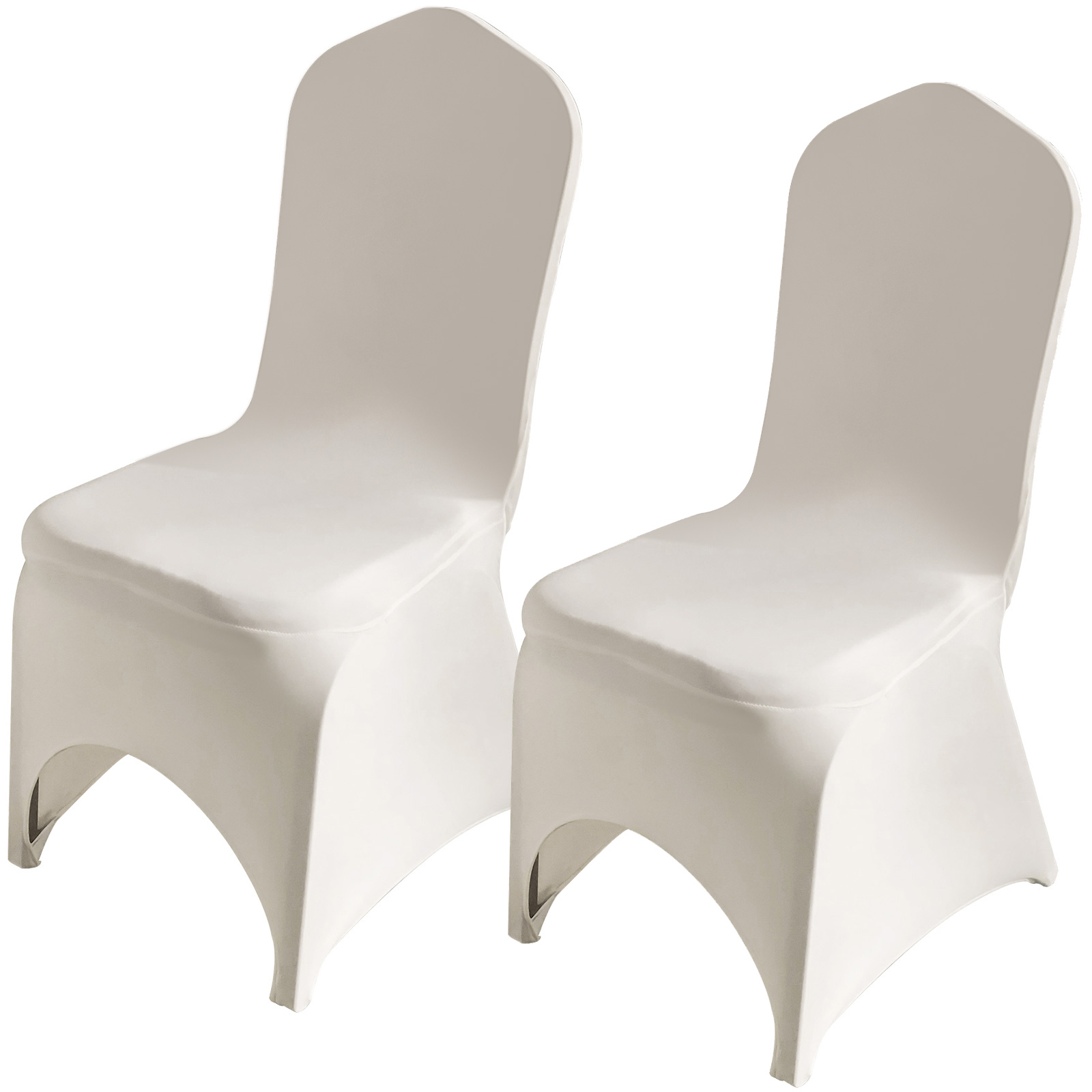 100/50 White/Black Cover Spandex Lycra Chair Cover Wedding Banquet Party Folding - Picture 94 of 119