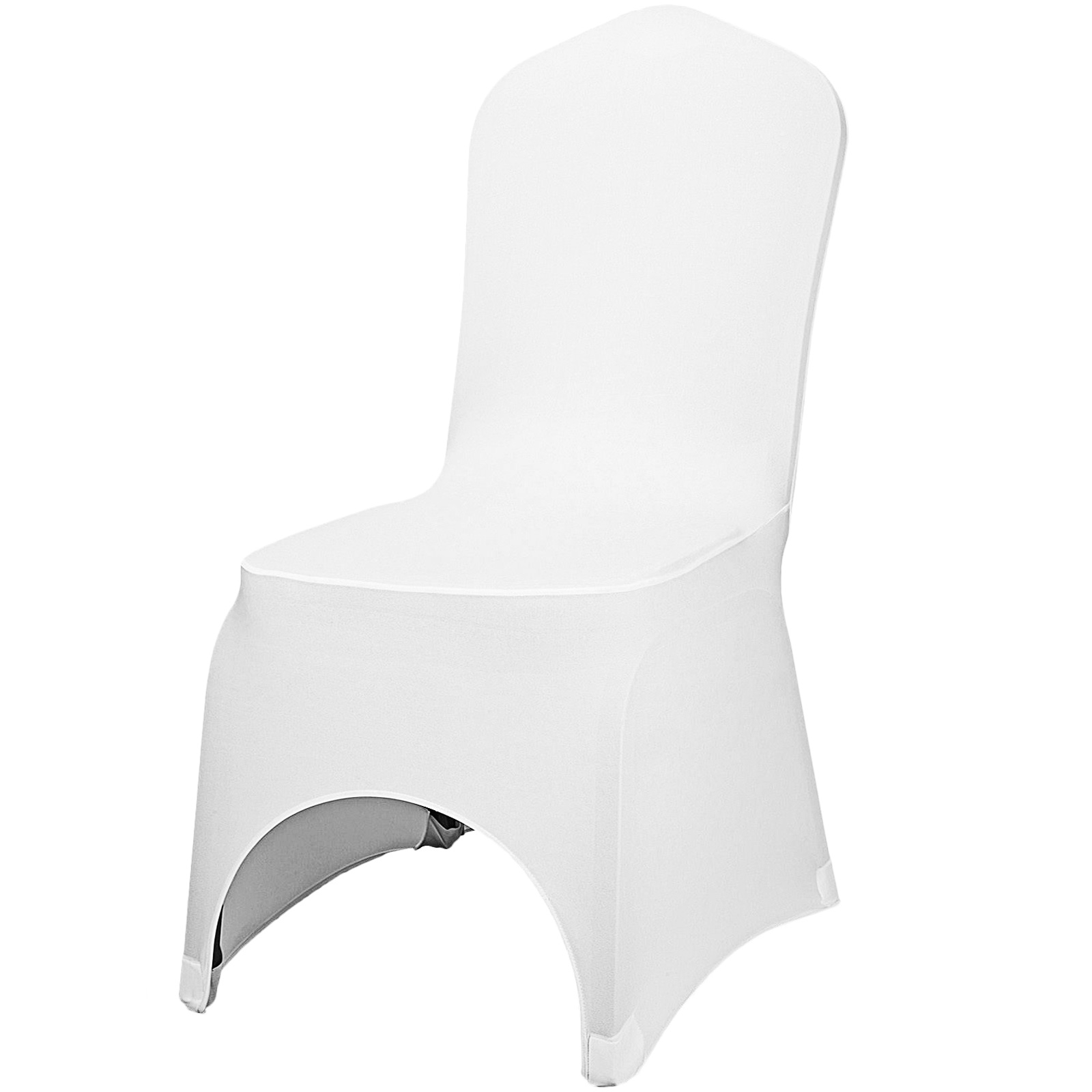 VEVOR 150pcs Stretch Spandex White Folding Chair Covers Celebrations