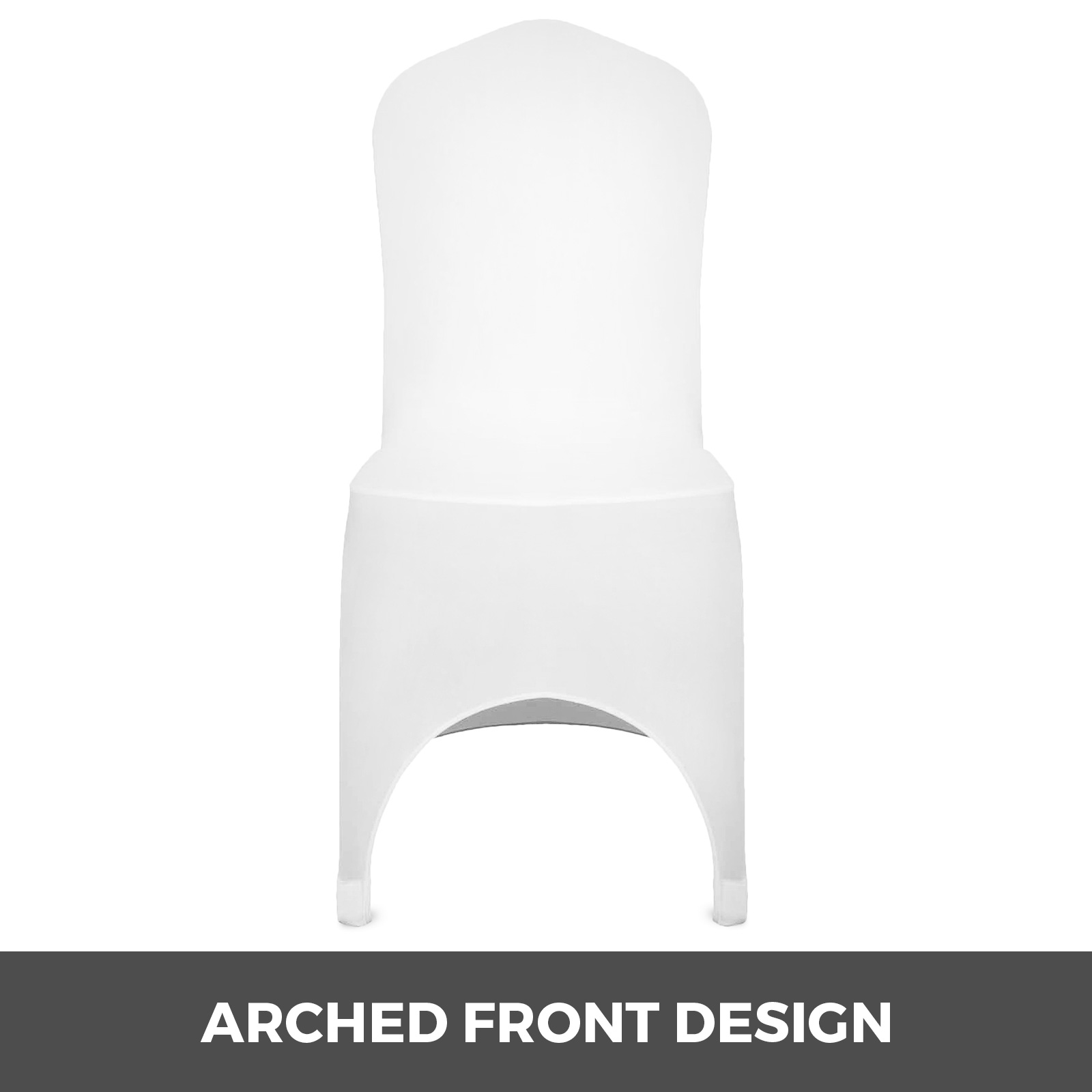 100/50 White/Black Cover Spandex Lycra Chair Cover Wedding Banquet Party Folding - Picture 103 of 119