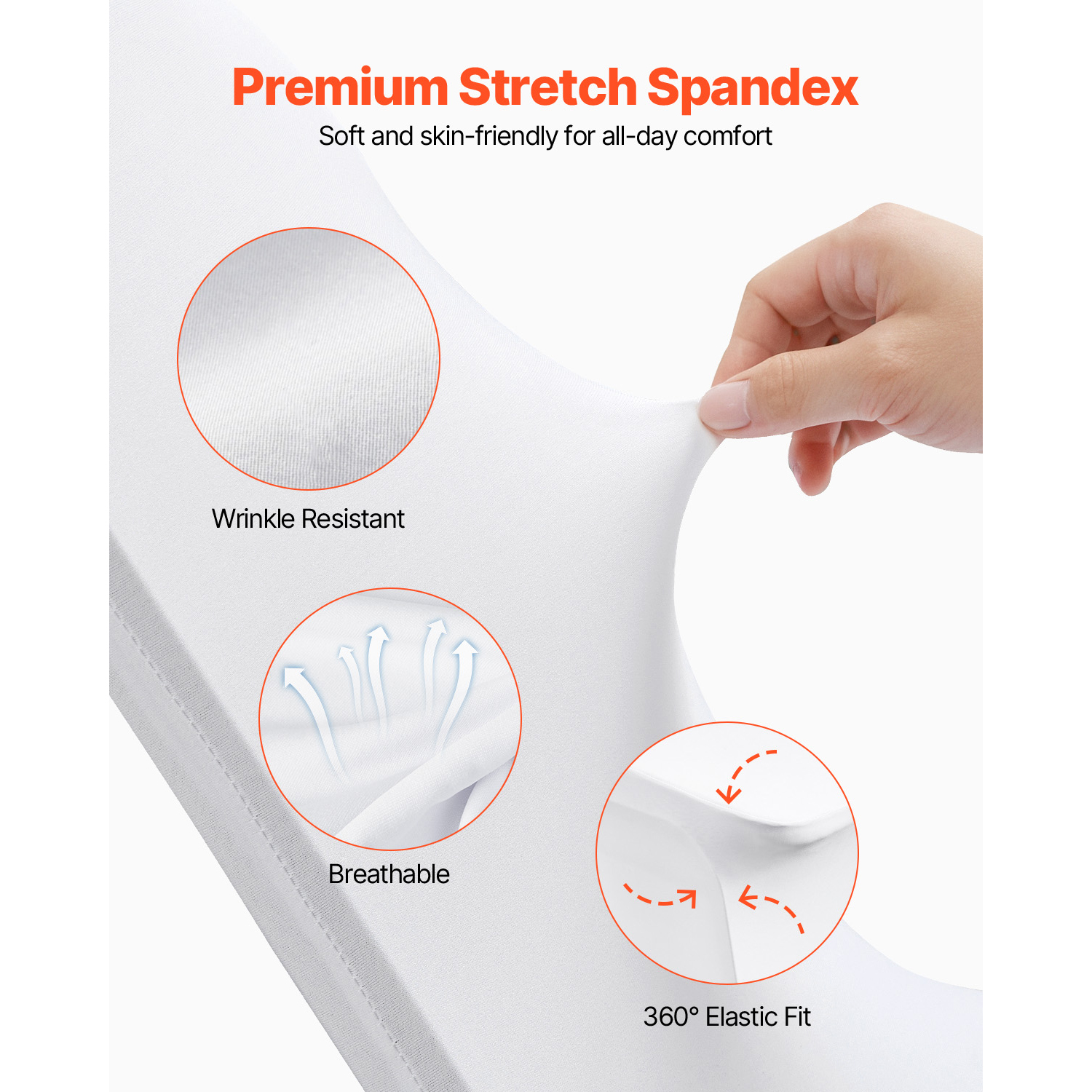 Uimoso 12-150PCS Stretch Spandex Chair Covers for Weddings Parties and Dining