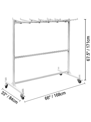 VEVOR Folding Chair and Table Cart 750lbs Capacity Combo Cart for 42 ...