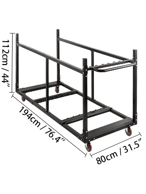 Chair Cart Table Dolly Folding Table Cart Table Rack Folding Table Storage Rack