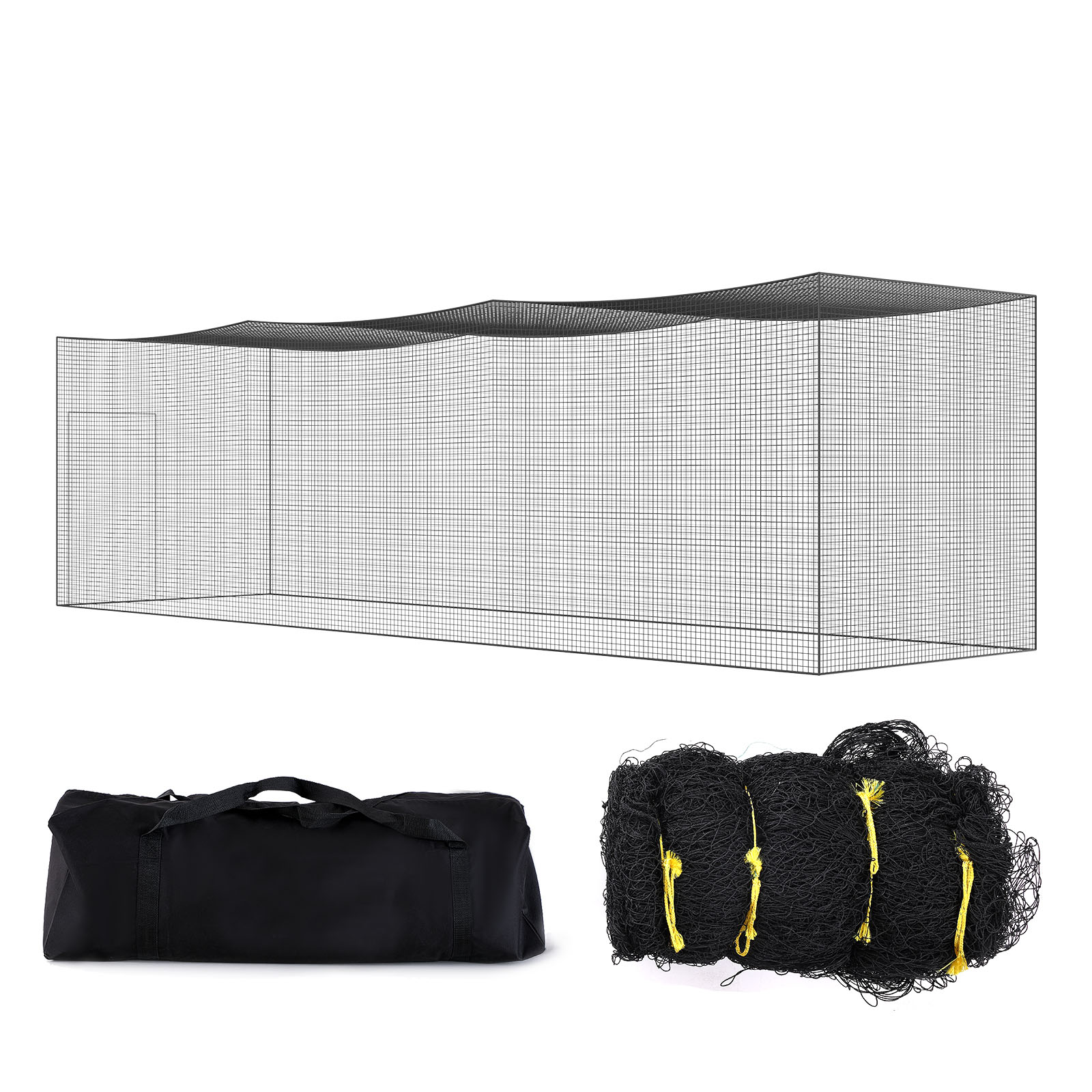 Uimoso 35/55/70 FT Softball Baseball Cage Netting Heavy PE Pitching Batting Net - Picture 13 of 48