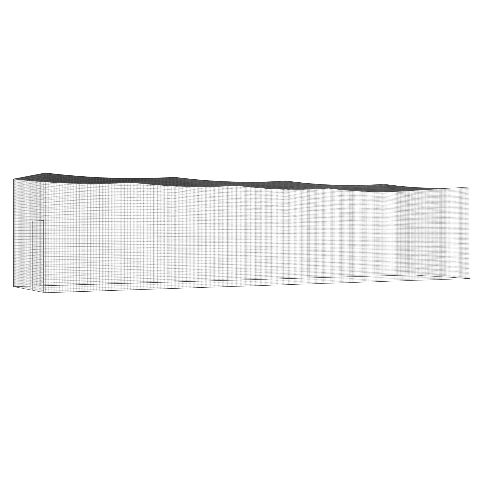 Uimoso 35/55/70 FT Softball Baseball Cage Netting Heavy PE Pitching Batting Net - Picture 36 of 48