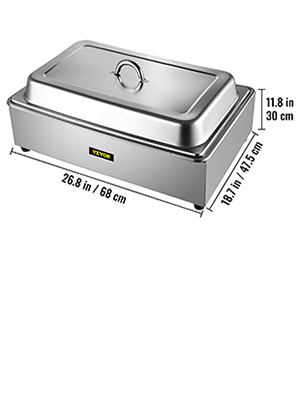 food warmer,stainless steel, 9.5qt