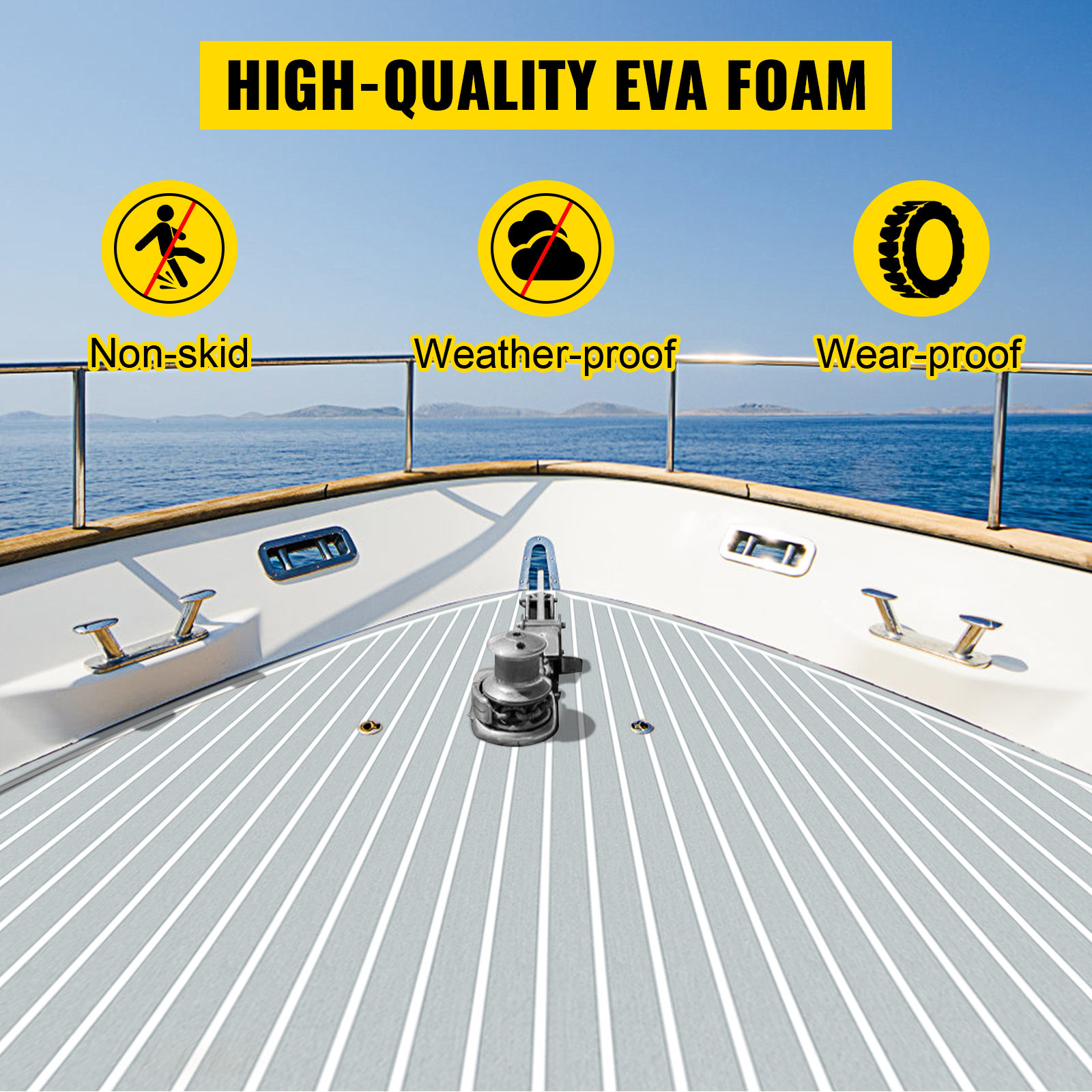 Boat Flooring EVA Foam Brushed Texture Boat Decking Sheet - US – HJDECK