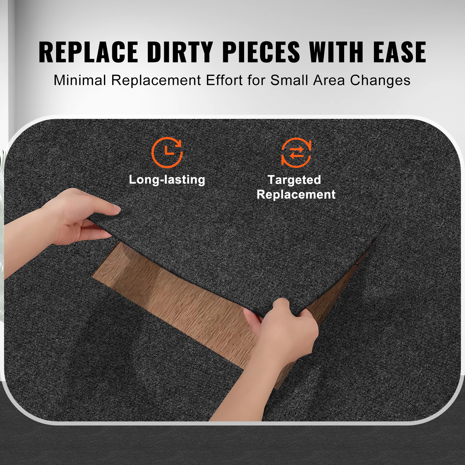 Peel and Stick Carpet Tile Self Adhesive Floor 12/16/20/24pcs 20x20 24x24" - Picture 20 of 86