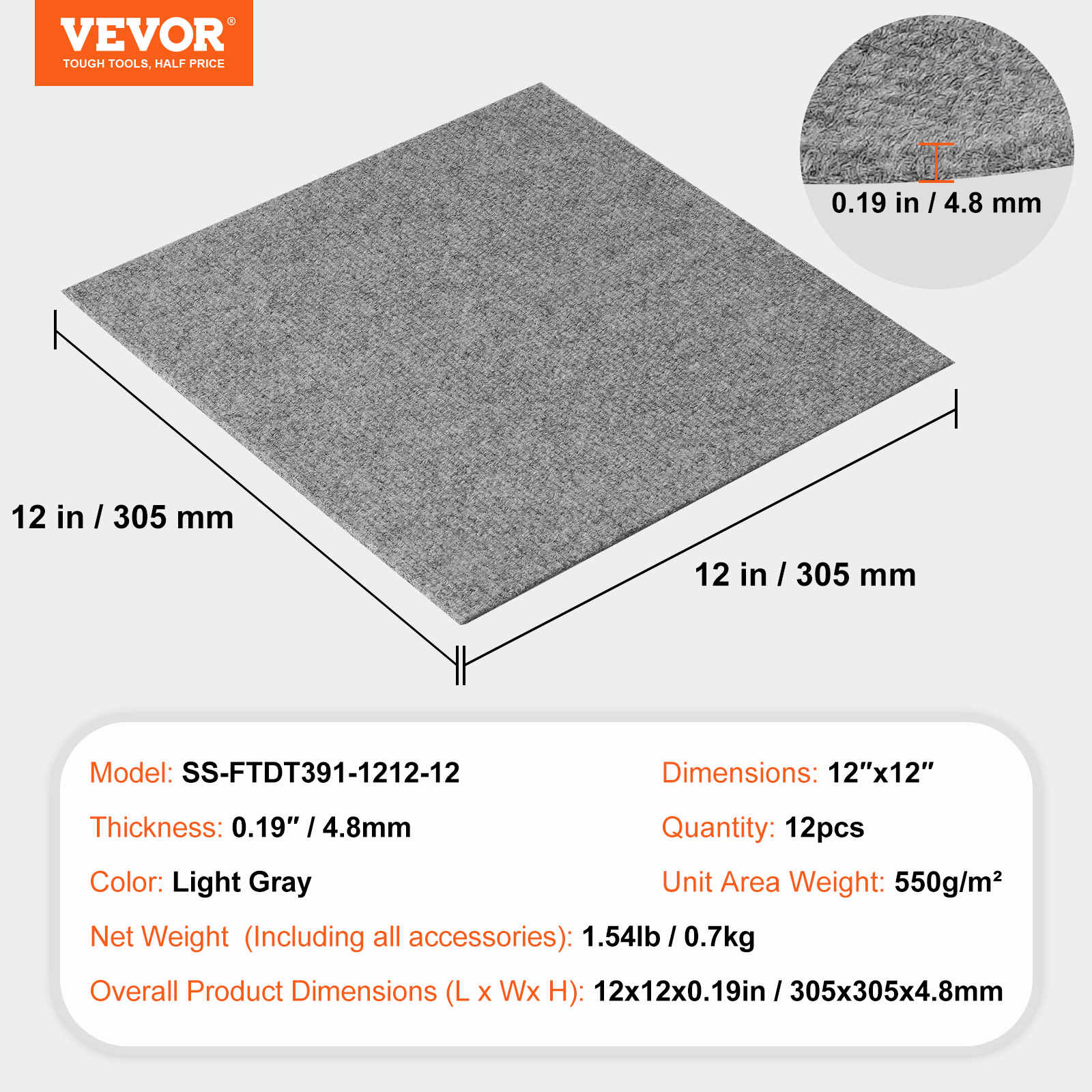 Peel and Stick Carpet Tile Self Adhesive Floor 12/16/20/24pcs 20x20 24x24" - Picture 9 of 86