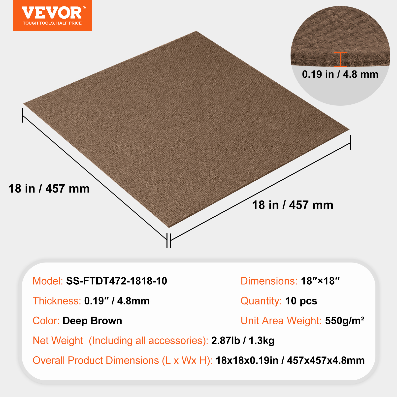 Peel and Stick Carpet Tile Self Adhesive Floor 12/16/20/24pcs 20x20 24x24" - Picture 45 of 86