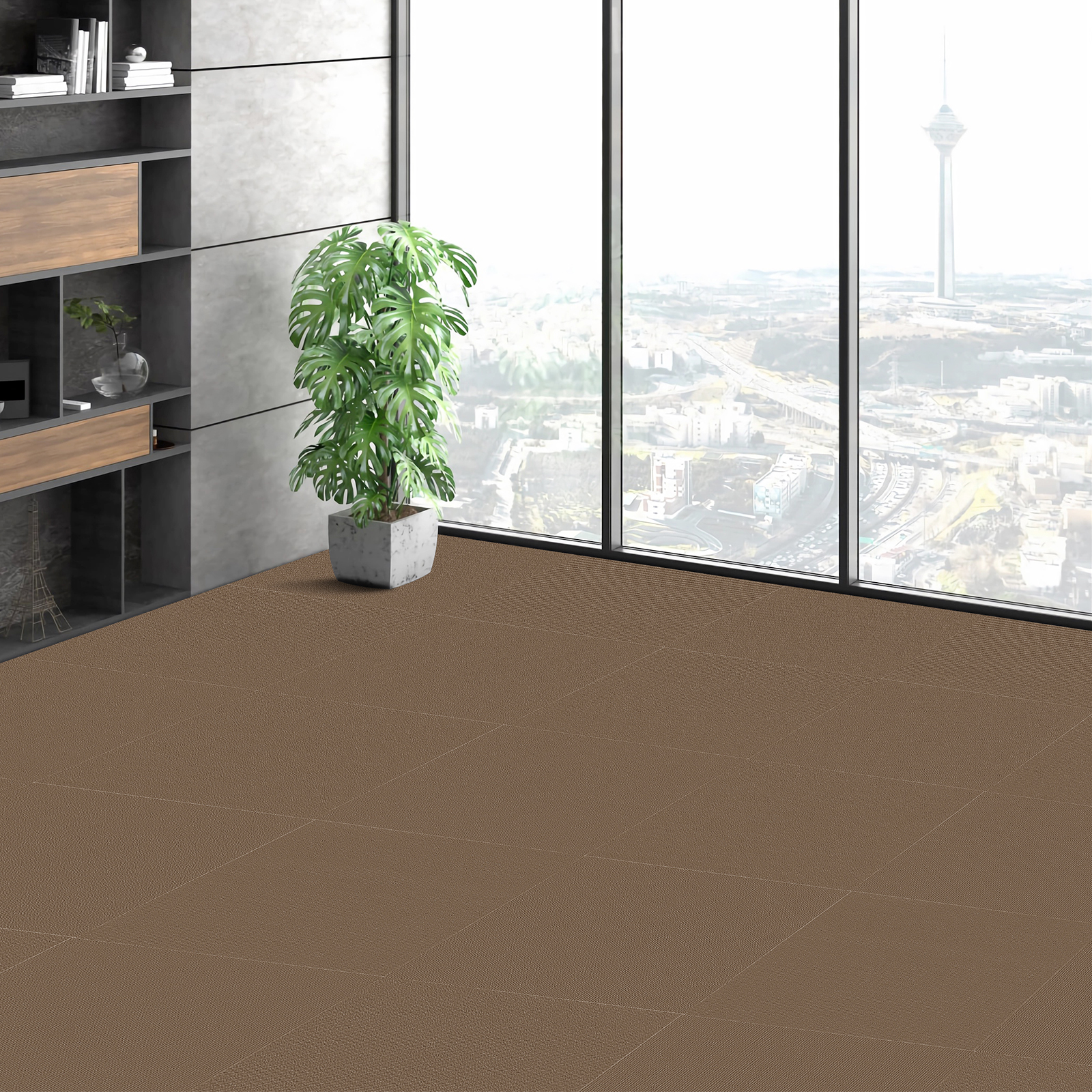 Peel and Stick Carpet Tile Self Adhesive Floor 12/16/20/24pcs 20x20 24x24" - Picture 46 of 86