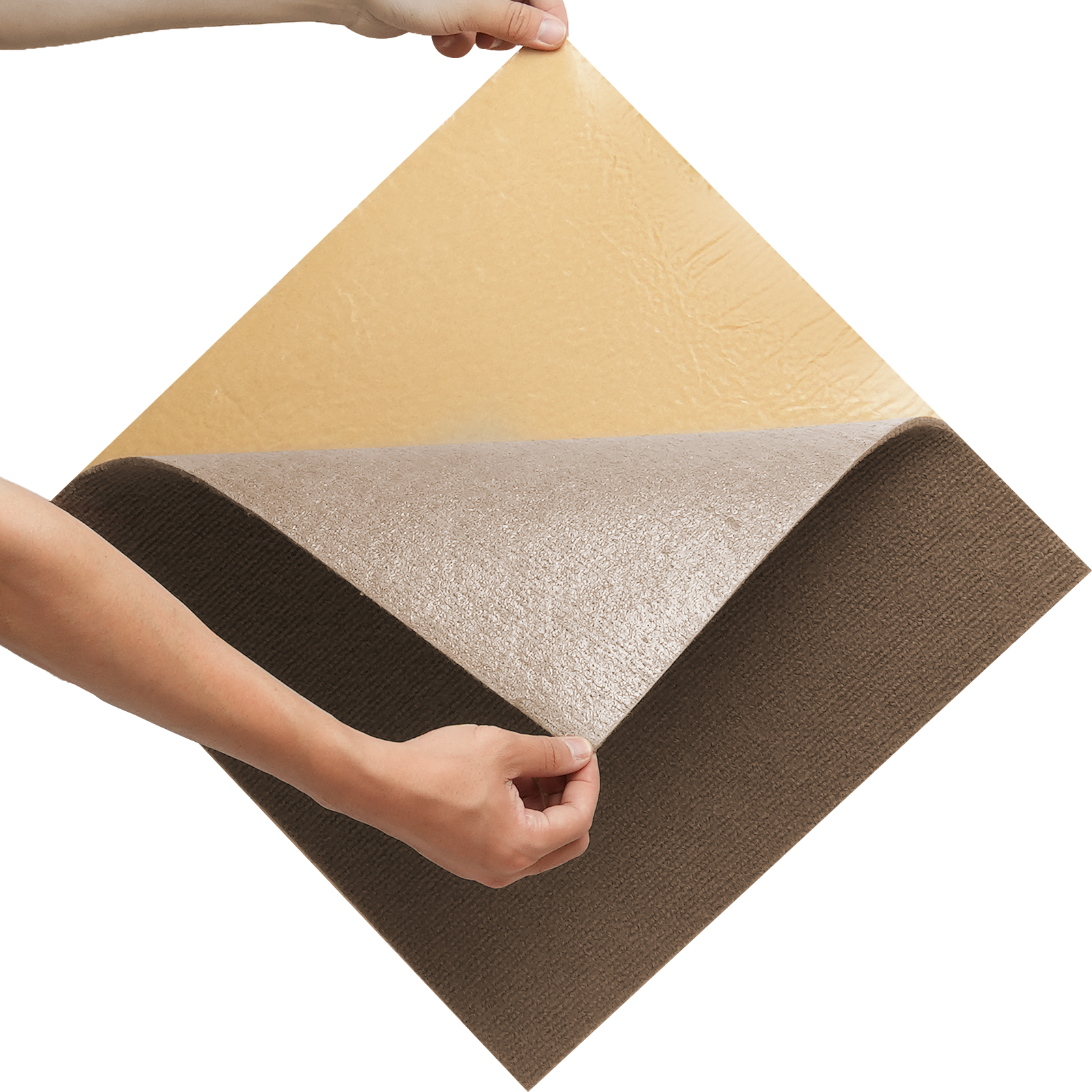 Peel and Stick Carpet Tile Self Adhesive Floor 12/16/20/24pcs 20x20 24x24" - Picture 49 of 86