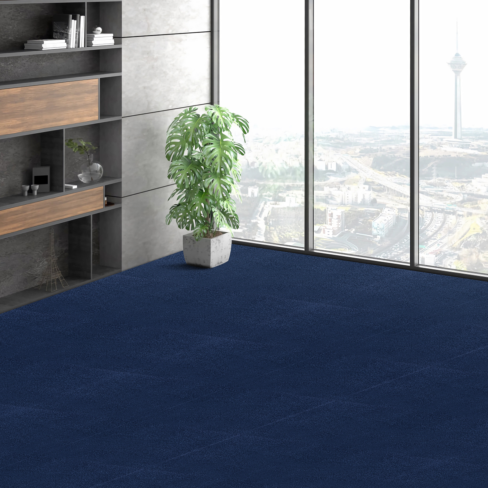 Peel and Stick Carpet Tile Self Adhesive Floor 12/16/20/24pcs 20x20 24x24" - Picture 70 of 86