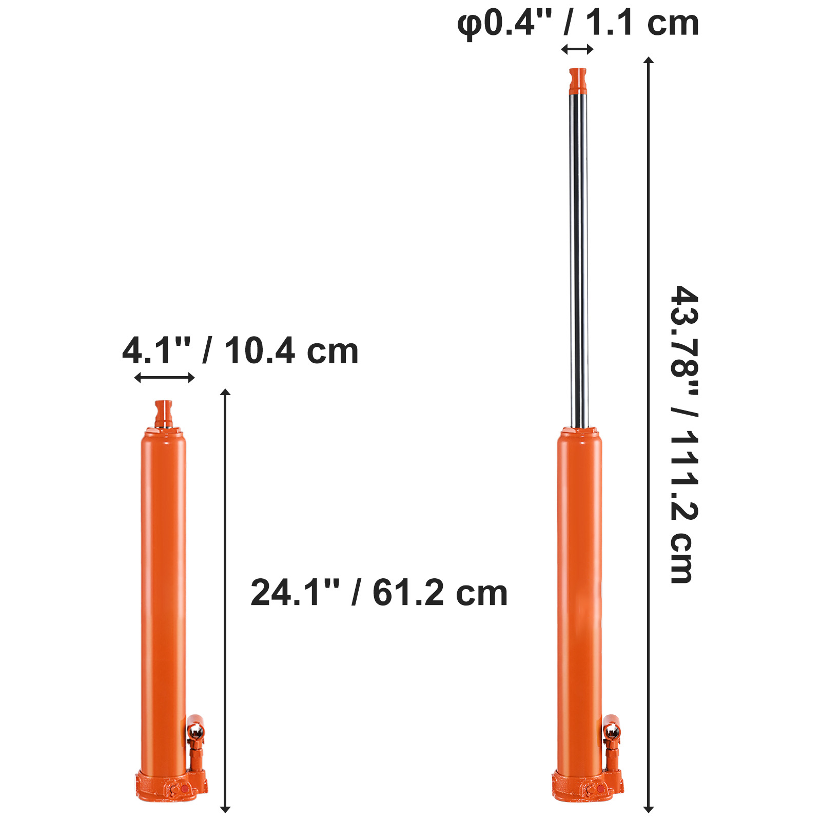 Vérin Hydraulique 5T Mophorn - Cric Simple Effet 5 Tonnes / 2.5 Tonnes Orteil, 26x24x17cm Pour Machines Lourdes Et Véhicules Agricoles (Bleu)
