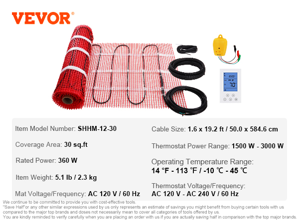 VEVOR Pex Heat Transfer Plates, 100Pcs Box Radiant Heat Transfer Plates,  2Ft Aluminum Pex Heat Transfer Plates, 1/2-in Heat Transfer Plates Designed  For Pex Tubing in the PEX Pipe, Fittings & Specialty