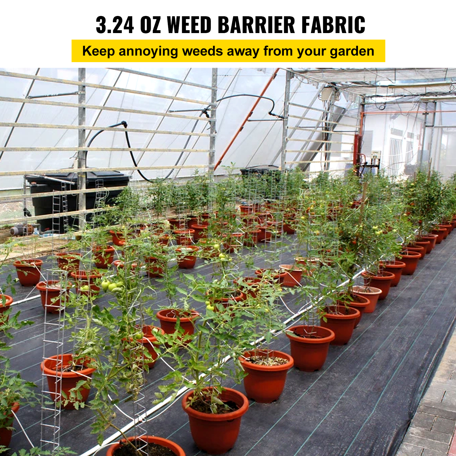 Woven Ground Cover Landscape Fabric Heavy PP Weed Barrier Garden Mat - Picture 74 of 95