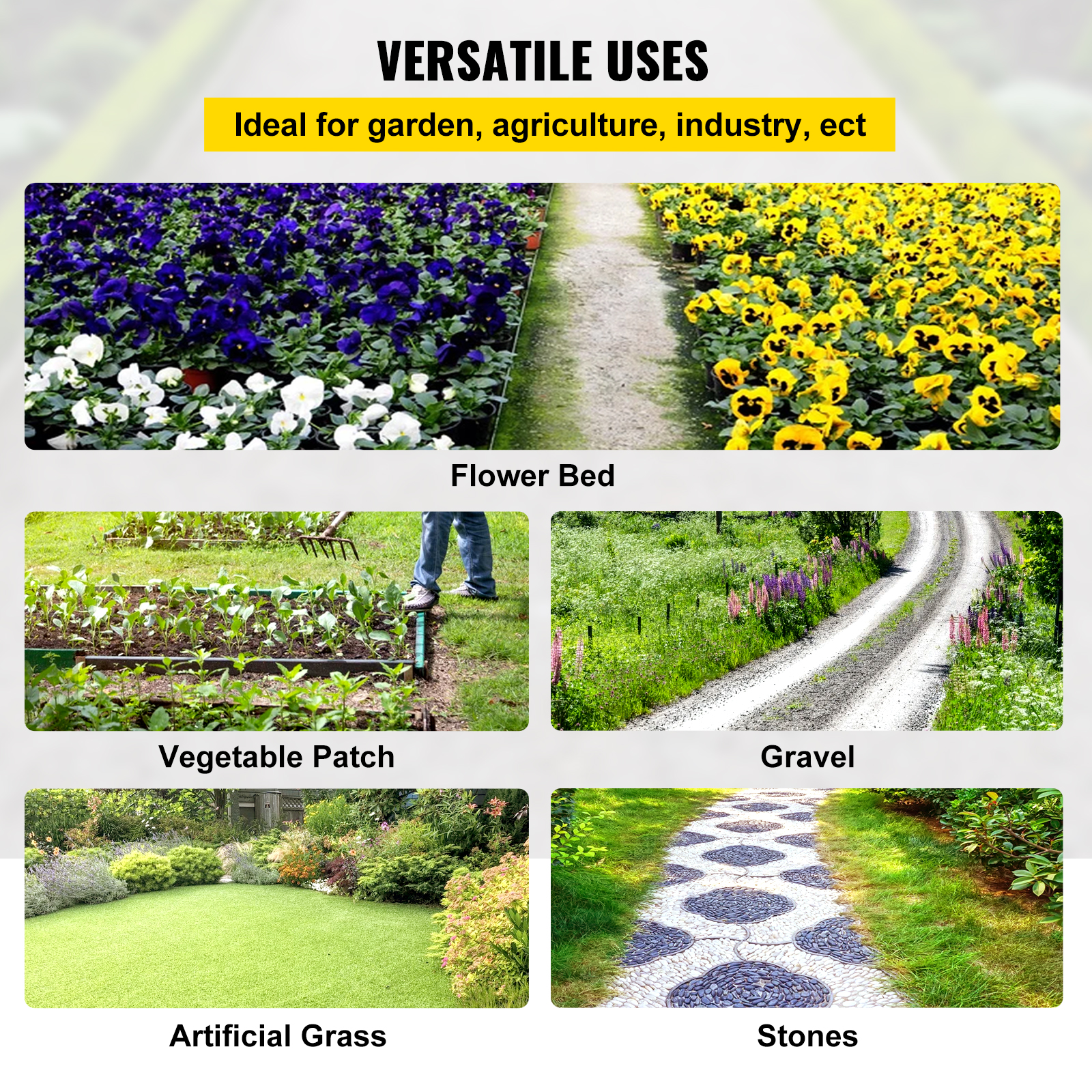 Woven Ground Cover Landscape Fabric Heavy PP Weed Barrier Garden Mat - Picture 54 of 95