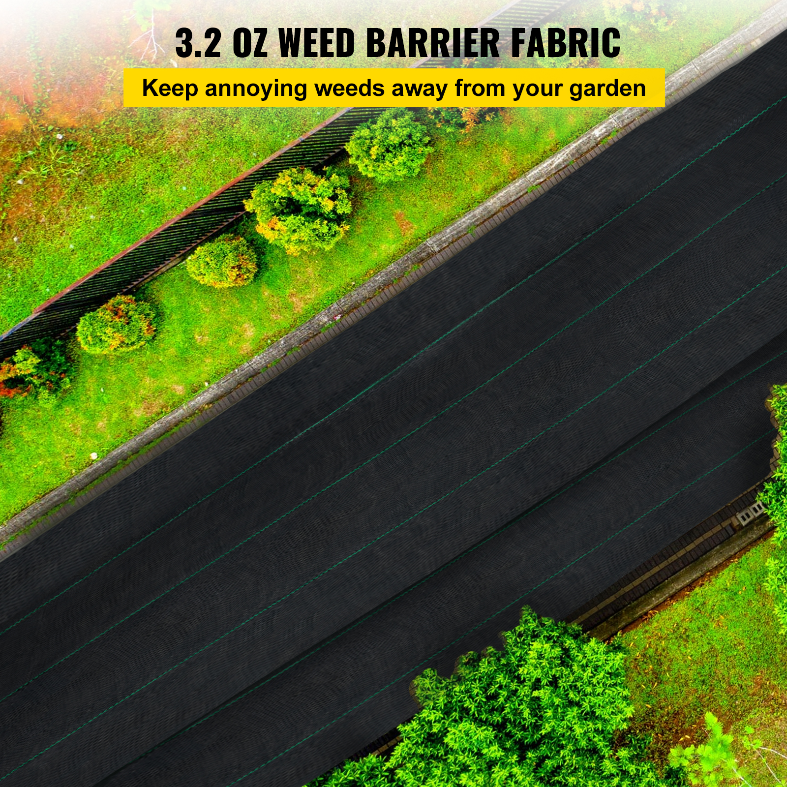 Woven Ground Cover Landscape Fabric Heavy PP Weed Barrier Garden Mat - Picture 62 of 95