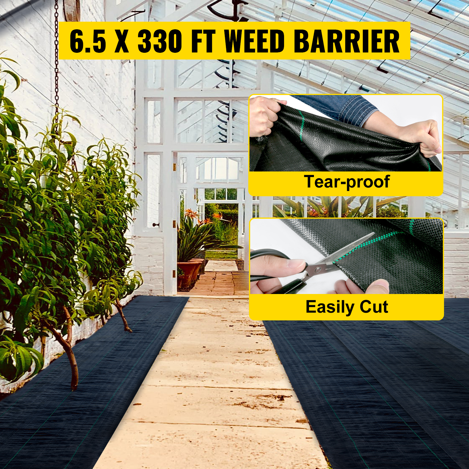20 YEAR LANDSCAPE WEED BARRIER Weed Barrier Block Fabric 3.0ounce Ground Cover 