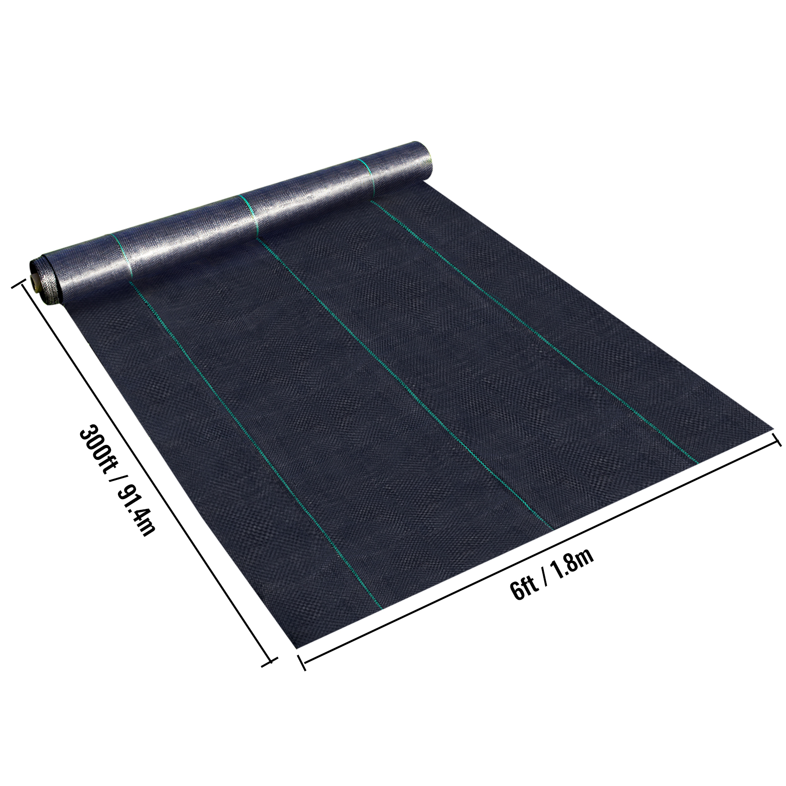 Woven Ground Cover Landscape Fabric Heavy PP Weed Barrier Garden Mat - Picture 33 of 95